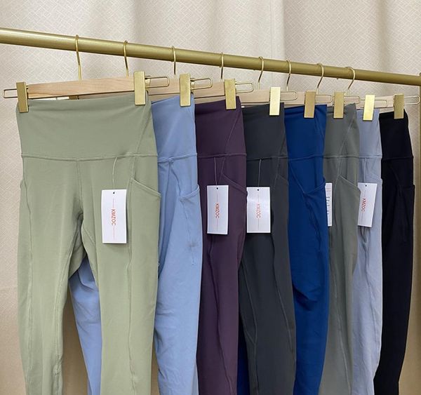 

womens yoga pants high waist leggings solid colors breathable material tracksuit super elastic seamless yogas pant1217504, Black;white