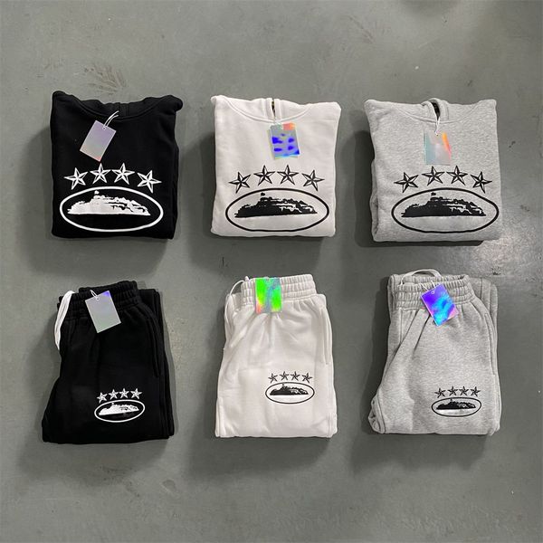 

men's hoodies tracksuits 4 star anniversary hoodie joggers set crtz sportswear eu sizes xsxl, Black