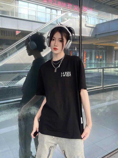 

designer t shirt summer new cleanfit style small embroidery on chest for men and women couple loose short sleeves, White;black