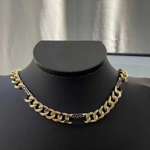 

fashion necklaces luxury pendant brand ch cuban link chain pendants necklace choker curb diamonds clasp lock designer classic men women 18k, Silver