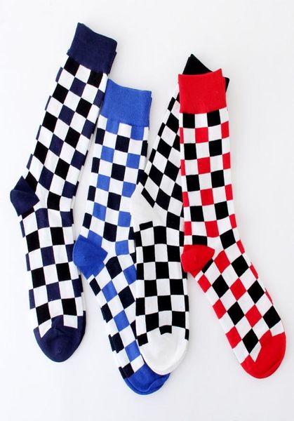 

new spot euraman japan department of national style creative men socks men socks squares with color trend retro socks2422555, Black