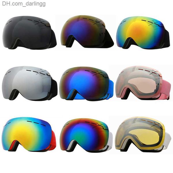 

ski goggles ski goggles double layers lens anti-fog skiing snowboard goggles winter outdoor snow sunglasses ski sports accesories q230831