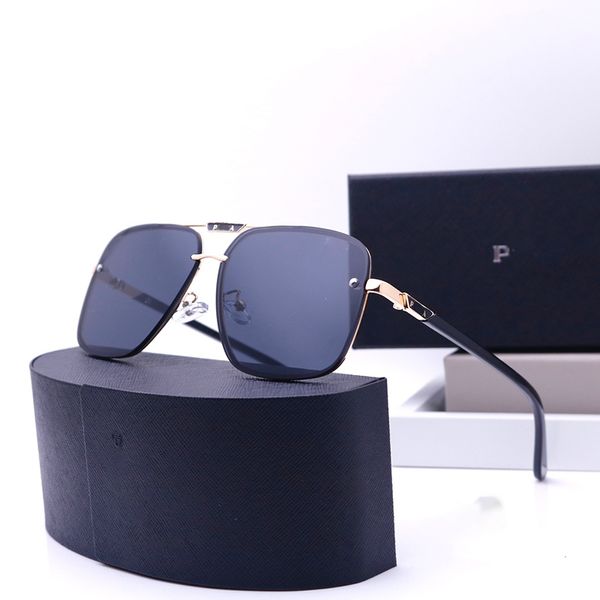 

Sunglasses Men Designer Luxury Metal Thin Frame Sunglasses with Box Polarized Color-changing Sunglasses UV Protection Driving Handsome Trend Fashion