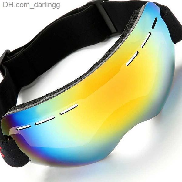 

ski goggles new winter windproof and sand single layer large spherical glasses men women mountaineering snowboard q230901