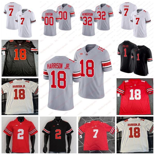 

2023 ohio state buckeyes football jersey joshua mickens jt tuimoloau tywone malone cade casto kayden mcdonald jason moore will smith jr. jer, Black;red