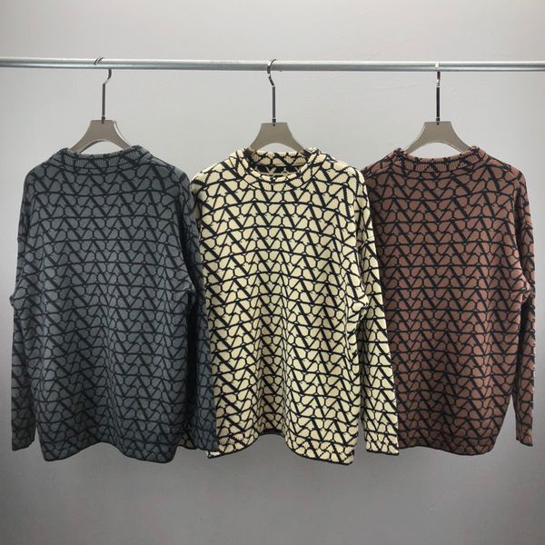 

men's plus size hoodies & sweatshirts letter knitted sweater in autumn / winter 2022acquard knitting machine e custom jnlarged detail c, Black;brown