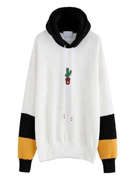 

fashion hoodie women long sleeve cactus print hoodie sweatshirt hoody pullover blouse cotton blend jumper hoodie women1779860, Black