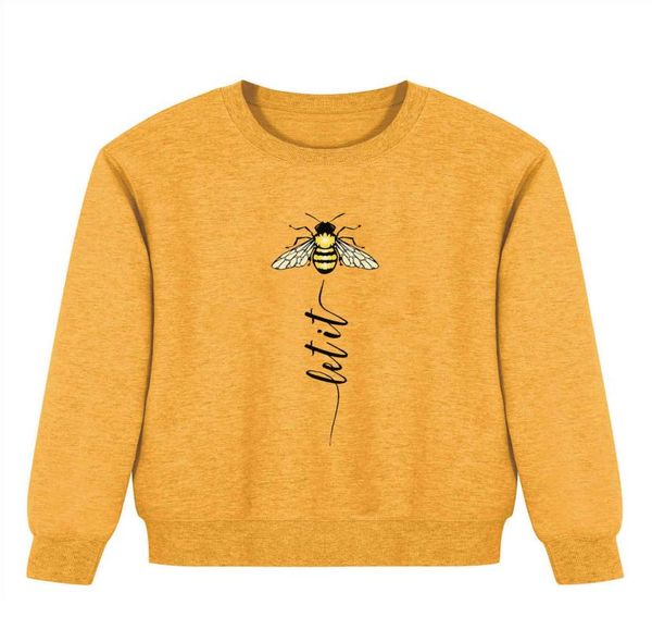 

large sweater let it bee long tail color print01234564735441, Black