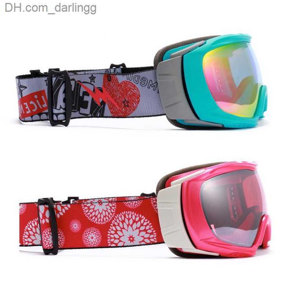

ski goggles anti fog girl snow winter sport baby boy glasses outdoor children motorcycle mask double layer mountain kids eyewear q230901