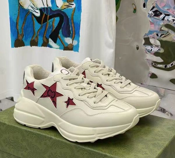 

new designer shoes rhyton sneaker plaid pattern platform classic suede leather sports skateboarding shoe men women sneakers running walking, Black