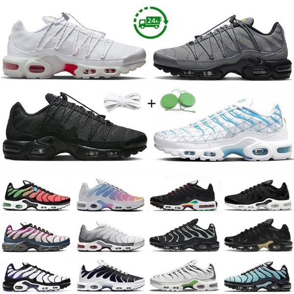 

tn plus mens running shoes tns sneaker triple black gold white red oreo orange metallic silver unity ice fire worldwide hyper bule men women
