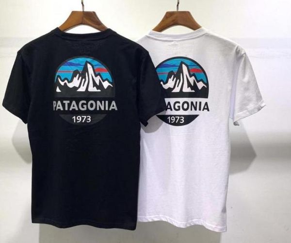 

summer designer mountain landscape t shirt men women fashion print short sleeves cotton casual tees 9802904, White;black
