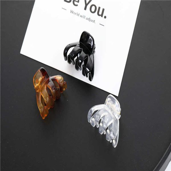 

korean watermelon korean edition children's jewelry little ocs hairpin abs black glossy fashion, Slivery;white