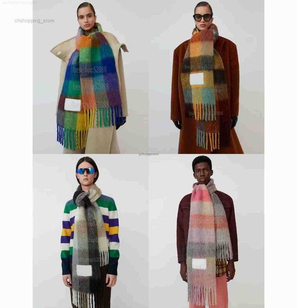 

scarves ac sacrf cashmere scarf blanket women's type colorful checkered tassel imitationnpij, Blue;gray