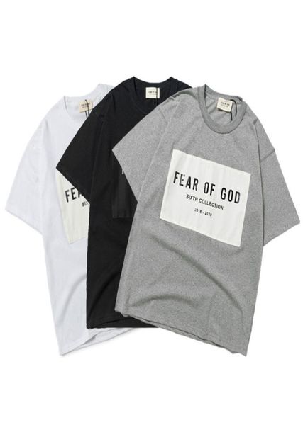 

2020 mens designer t-shirt fog s shirt summer fashion women letter print brand short sleeve high street tide style3349645, White;black