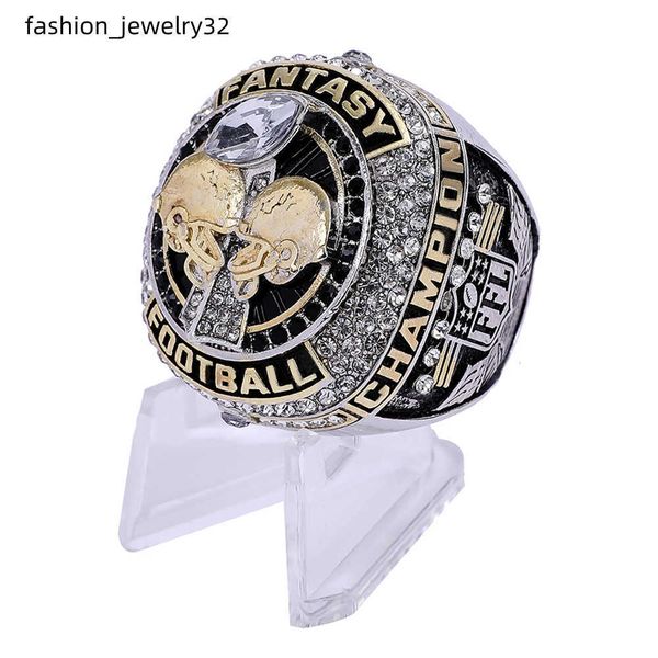 

2023 fantasy football ring with stand full size 8-14 drop shipping, Silver