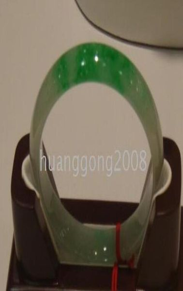 

800 fine natural green jade bangle size 5664cm01234563979632, Black