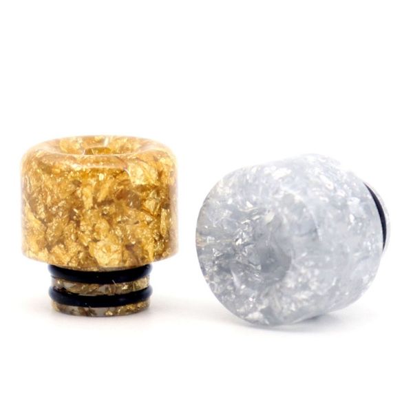 

1pcs mtl 510 drip tip straw joint resin for machine accessories yellow silver