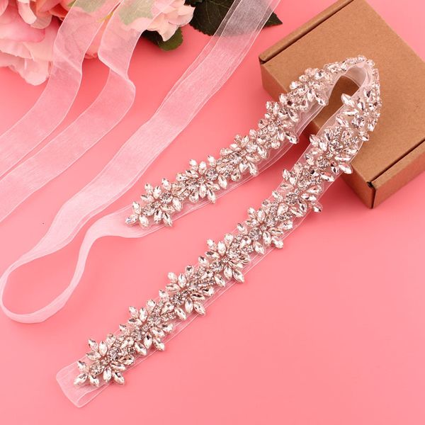 

belts women's belt crystal belt wedding dress accessories bride belt wedding supplies 230831, Black;brown