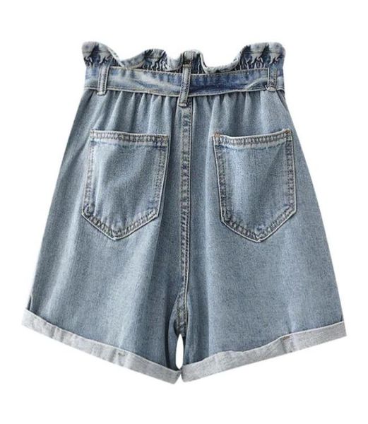 

whole ladies denim pants women summer casual pants fashion new pocket loose casual small cotton short y60590004285376918, Blue