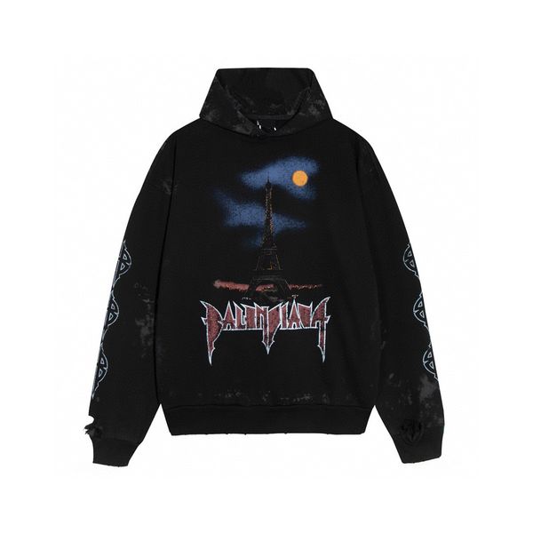 

men's plus size hoodies & sweatshirts in autumn / winter 2022acquard knitting machine e custom jnlarged detail crew neck cotton 2d, Black;brown