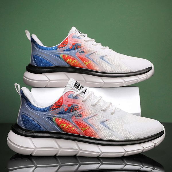 

men's anti-skid fashion sneakers youth comfortable running shoes breathable lightweight casual sports trainers