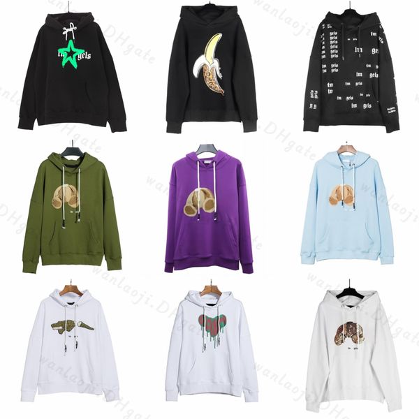 

designer men's hoodie hoodies sweatshirts man women hooded pullover spring sweatshirt women's fashion bear print streetwear t shir, Black