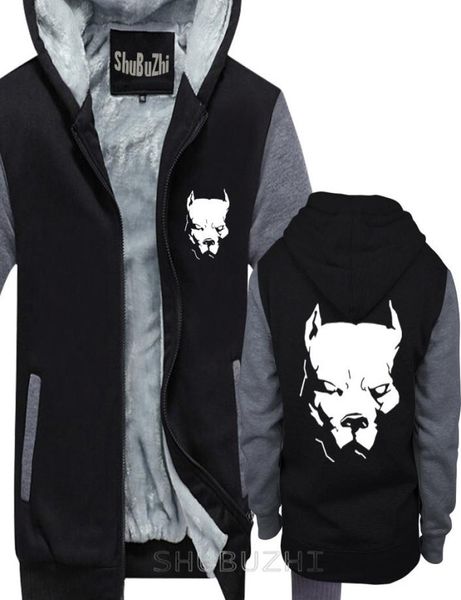 

male funny present pitbull american pit bull spiked dog collar mens warm coat men thick jacket print cotton warm coat sbz5188 c1112677609, Black