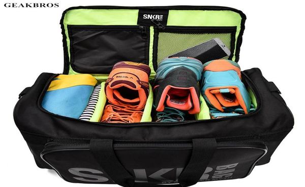 

outdoor bags men women fitness gym bag for sneaker shoes compartment packing cube organizer waterproof nylon sports travle duffel7744701