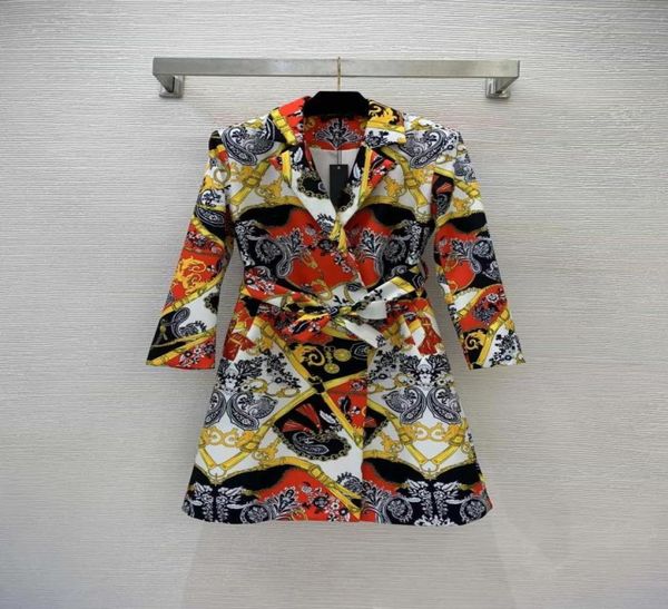 

2023 new spring autumn milan runway trench coats lapel neck long sleeve fashion brand same style women039s jackets designer out4341986, Tan;black