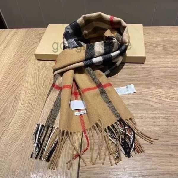 

new brand designer scarf women men 100% double sided cashmere large letter b stripe autumn and winter warm size 180x33cm christmas gift0hj0, Blue;gray