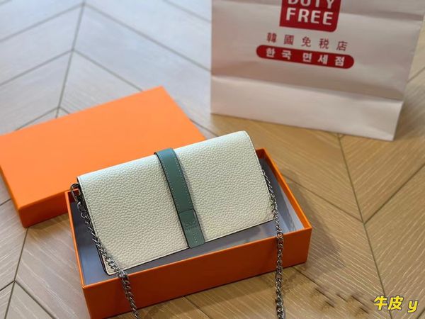 

2023 Original factory processing chain WOC wallet, classic high-quality cowhide quality, shoulder handbag, classic crossbody ladies bag series, door-to-door delivery