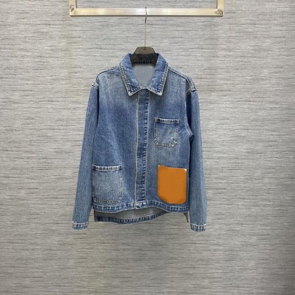 

women's jackets denim long-sleeved lapel coat basic and classic color looks very advanced simple, Black;brown