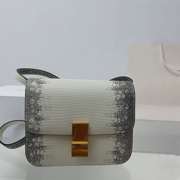 

messenger bag tofu buns woman handbags adjustable shoulder strap classic print flip cover wallet golden hardware buckle bags