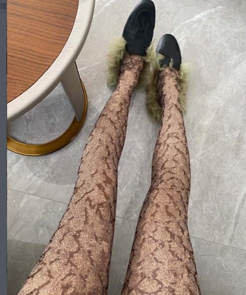 

designer mesh tight sock for women fashion khaki color letter printed night club tights socks slim party stockings pantyhose gifts c04t, Black;white