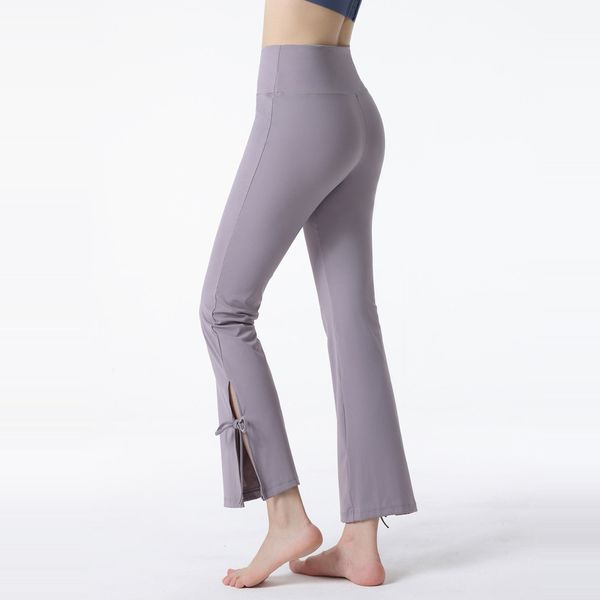 

lu womens flare leggings designer pants train high-rise tight for yoga running fitness joggers gym wear indoor outdoor workout purple