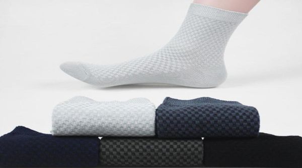 

1 pairs bamboo fiber men039s socks business breathable deodorant compression socks men long big size winter9284813, Black