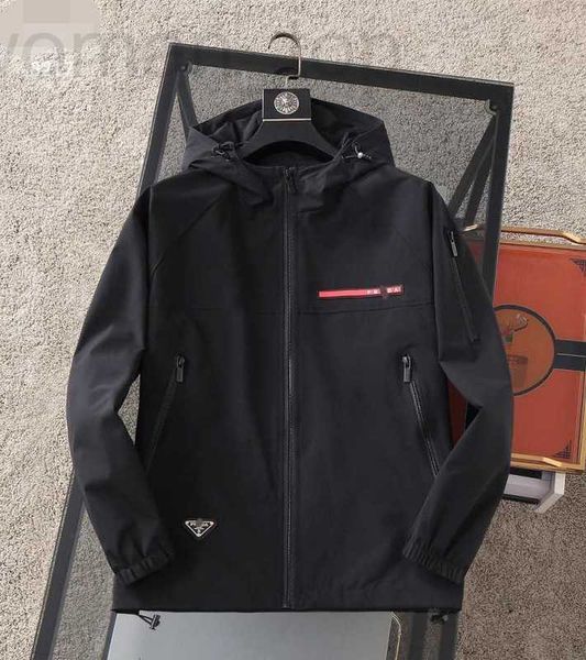 

mens jackets designer correct version of mens waterproof hooded zipper versatile sports casual jacket trench coat, Black;brown