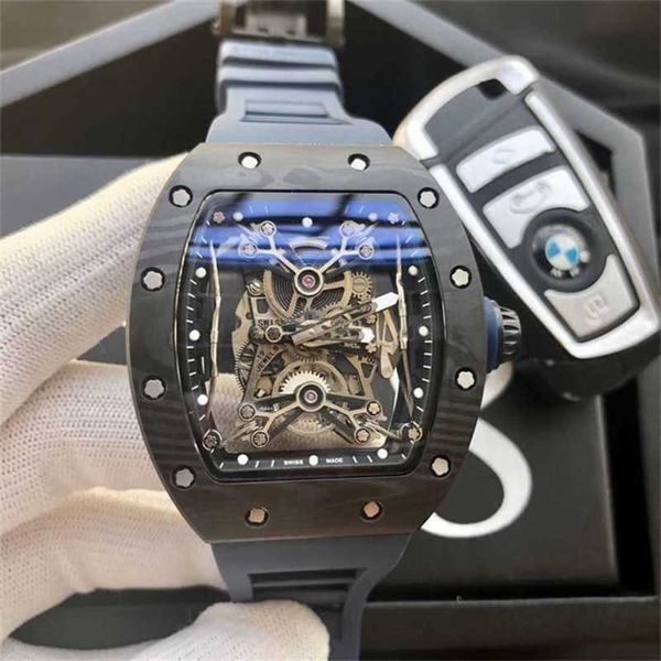 

luxury milles watch business leisure mensp ersonalizeda utomaticm echanicalw atchh ollowo utf ashionm ultie lementf enswa tchbe ltwa terproo, Slivery;black