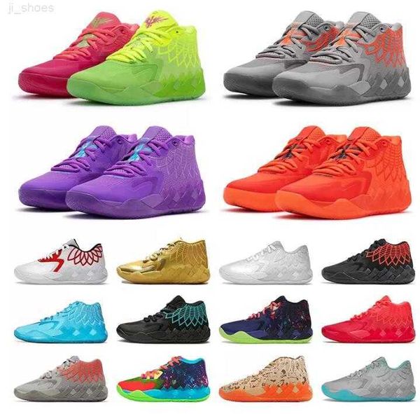 

2023 lamelo ball mb 01 basketball shoes rick red green and morty galaxy purple blue grey black queen buzz city melo sports trainner sneakers