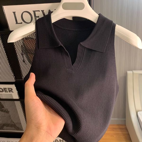 

pr-a summer white women t-shirt tees crop embroidery shoulder black tank casual sleeveless backless shirts luxury designer solid