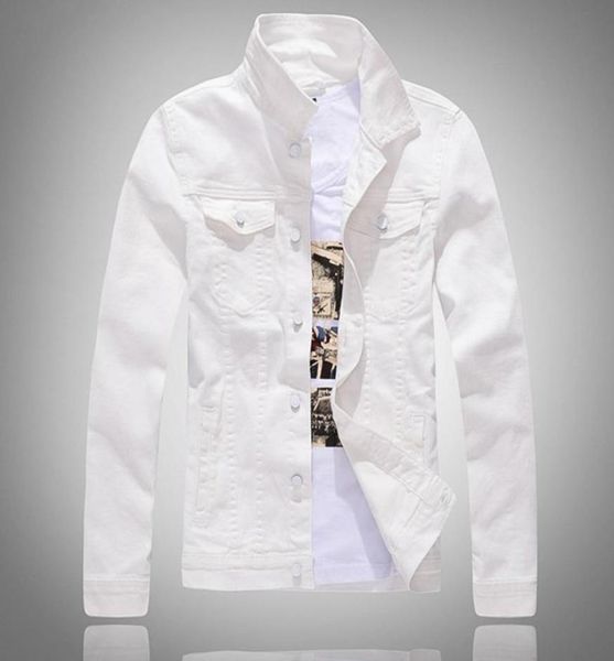 

men039s jackets fashion men denim jacket cowboy white jeans casual slim fit cotton coat outwear male clothesmen039s4212533, Black;brown
