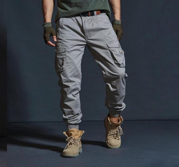 

men039s pants bottoms loosefitting ankle tied cargo streetwear men zipper for workingmen039s men039smen039s1266941, Black