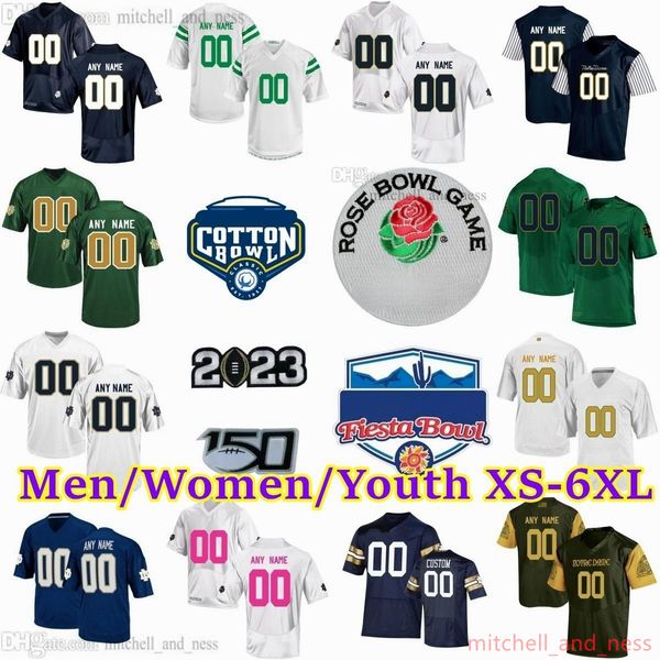 

custom 2023-24 ncaa notre dame fighting irish football jersey 87 michael mayer 10 drew pyne 12 dj brown 7 brandon wimbush 4 kevin austin jr., Black