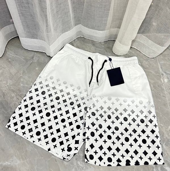 

fashion mens designer shorts quick drying swimwear printing summer board beach pants men swim short size m-3xl, White;black