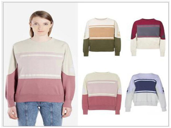 

marant sweatshirt color matching vintage oneck long sleeve street pullover sweatshirts fashion spring autumn sweater shirt hfhlwy9268609, Black