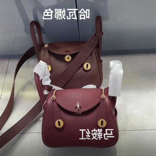 

luxury hrems's lindiss bags for sale 2023 new mini lindi togo pattern layer cow leather medicine box fashion single shoulder messenger