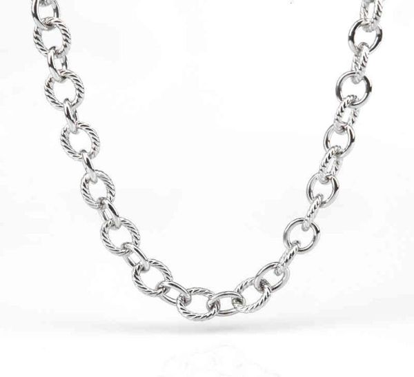 

chains twist jewelry charm necklaces women designer necklace gold sliver madison chain medium necklaces men party punk 44cm1343506, Silver