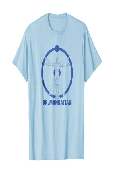 

watchmen dr manhattan t shirt0123456789101112135815392, White;black