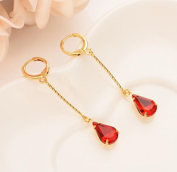 

dubai india africa gold earrings set with diamond crystal ruby girl wedding engagement gift souvenir8301344, Golden;silver